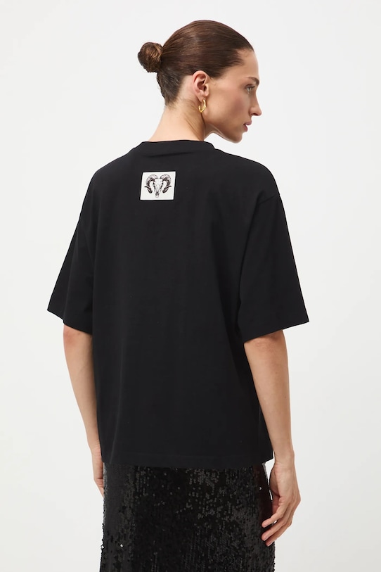 Oblečenie Bavlnené tričko dámske Kráľovská kolekcia RW25-TSD855 čierna