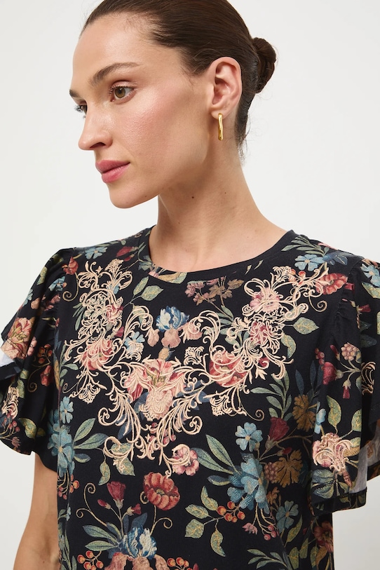 Tričko dámské Královská kolekce černá RW25-TSD856