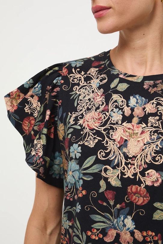 Tričko dámské Královská kolekce RW25-TSD856 černá