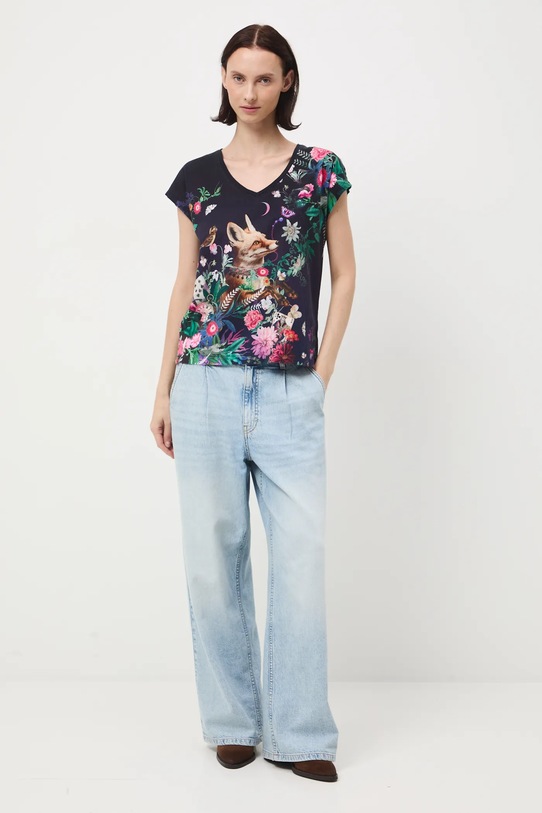 Medicine t-shirt bawełniany RW25-TSD901 turkusowy RW25