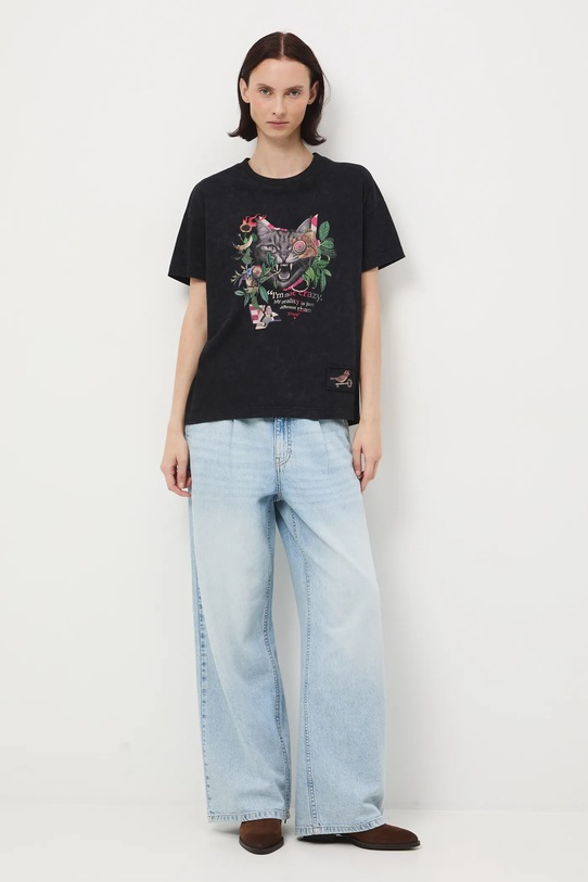 Medicine t-shirt bawełniany nadruk szary RW25-TSD905