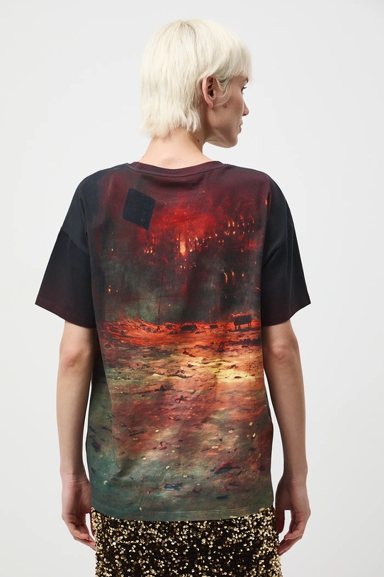 Kratka majica Medicine črna RW25-TSDA50