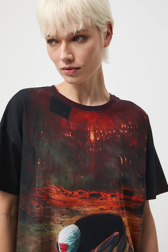 Kratka majica Medicine RW25-TSDA50 črna