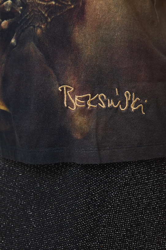 T-shirt bawełniany damski z kolekcji Zdzisław Beksiński x Medicine RW25-TSDA51