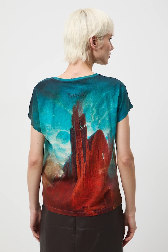 Odzież Medicine t-shirt bawełniany RW25-TSDA52 niebieski