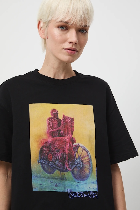 Medicine t-shirt bawełniany RW25-TSDA55 czarny