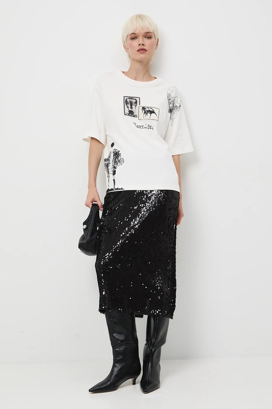 Odzież Medicine t-shirt bawełniany RW25-TSDA56 beżowy