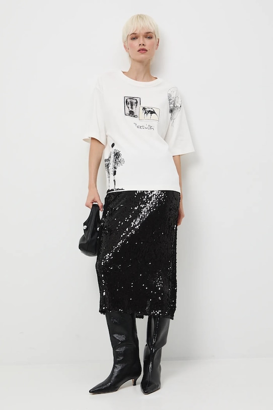 Odzież Medicine t-shirt bawełniany RW25-TSDA56 beżowy