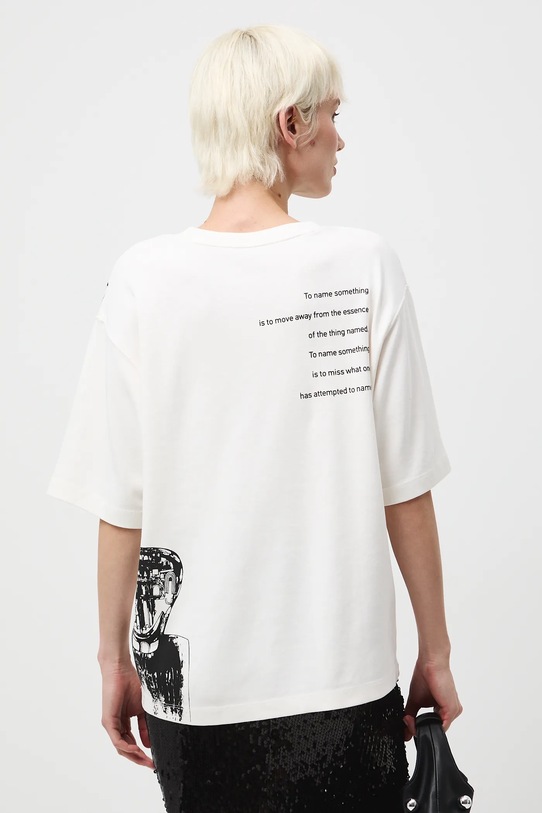 Medicine t-shirt bawełniany beżowy RW25-TSDA56