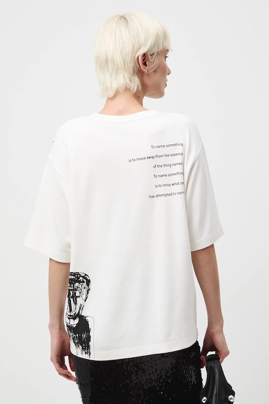 Medicine t-shirt bawełniany beżowy RW25-TSDA56