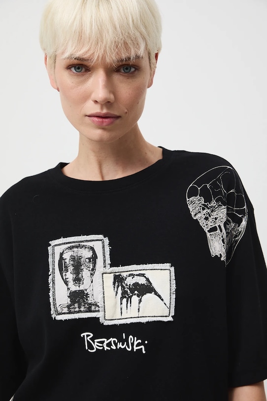 Medicine t-shirt bawełniany RW25-TSDA56 czarny