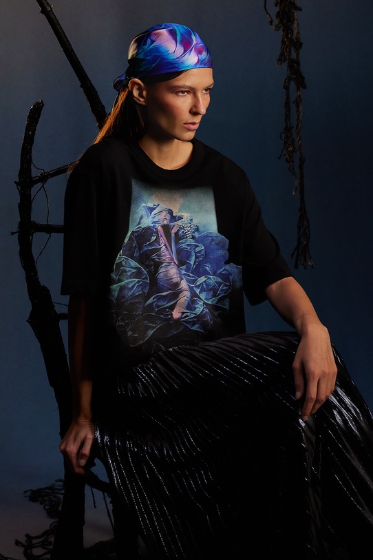 Medicine t-shirt bawełniany nadruk czarny RW25-TSDA60