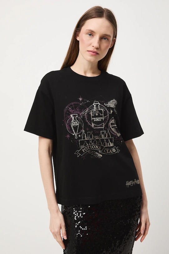 Odzież Medicine t-shirt bawełniany RW25-TSDB51 czarny