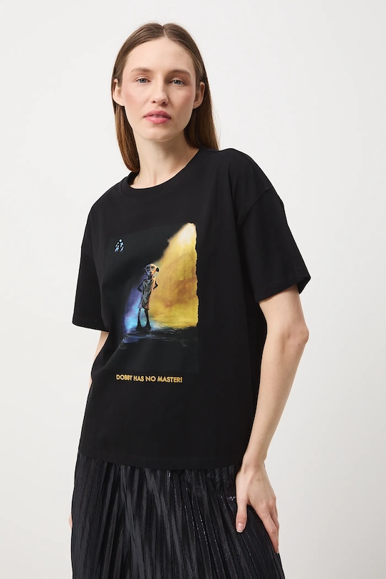 Odzież Medicine t-shirt bawełniany RW25-TSDB53 czarny