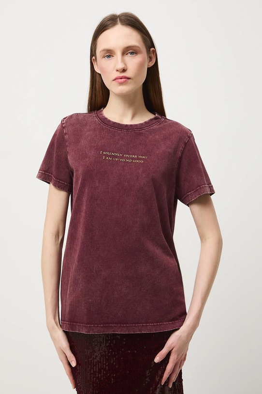 Medicine t-shirt bawełniany RW25-TSDB56 bordowy RW25