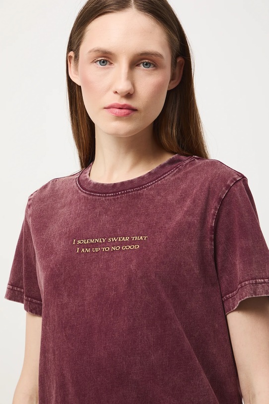 Medicine t-shirt bawełniany RW25-TSDB56 bordowy