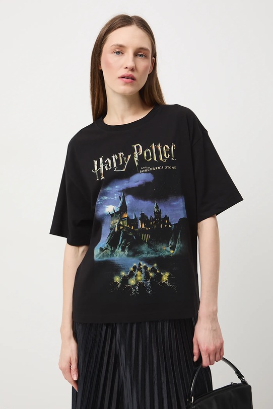 Tričko dámské z kolekce Harry Potter RW25-TSDB57 černá