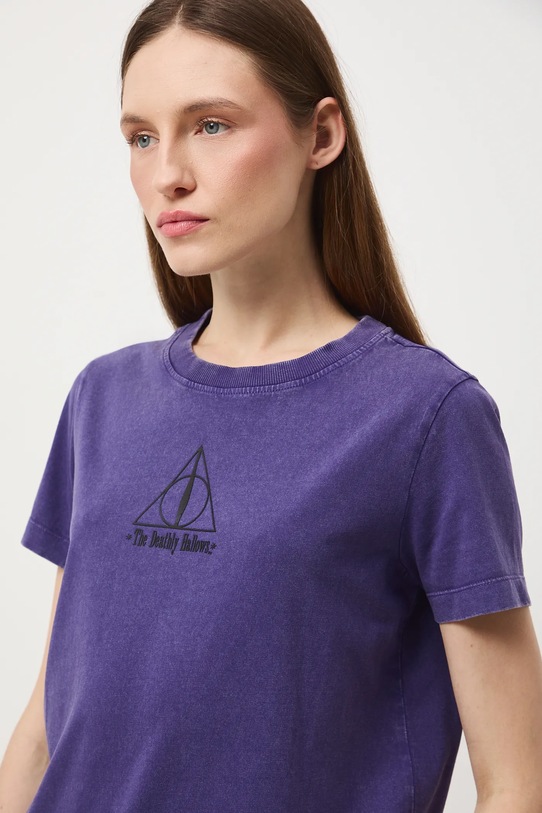 Medicine t-shirt bawełniany RW25-TSDB58 fioletowy