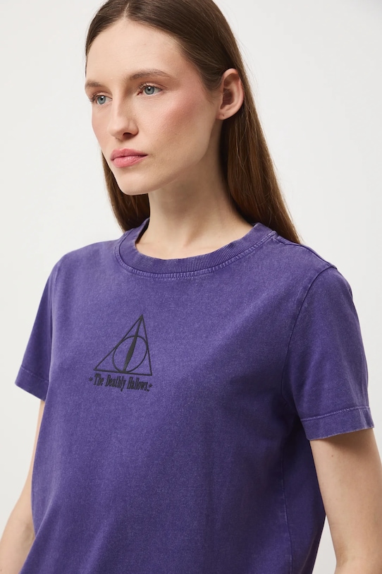 Medicine t-shirt bawełniany RW25-TSDB58 fioletowy