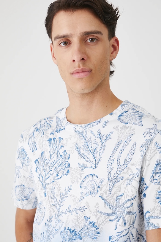 Medicine tricou din bumbac albastru RW25.TSM102