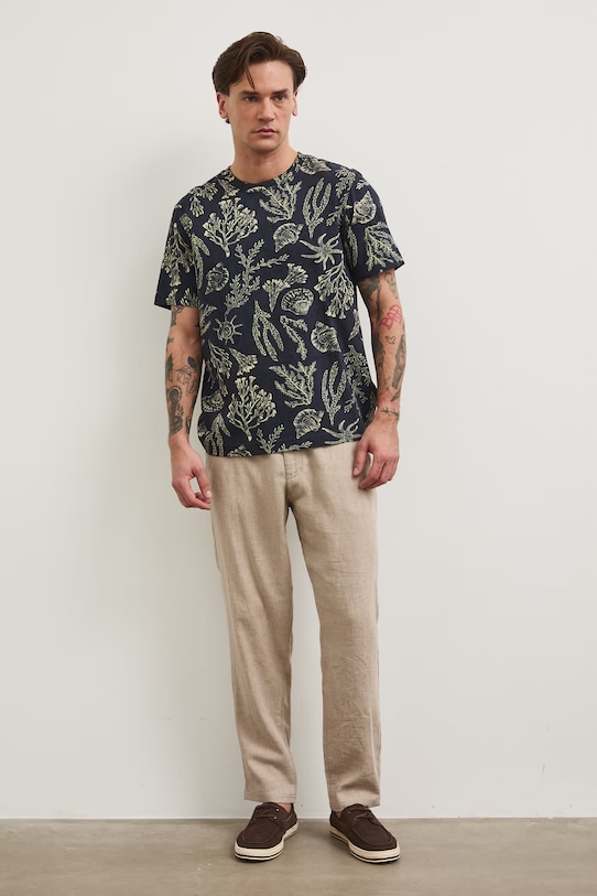 Бавовняна футболка Medicine RW25.TSM102 темно-синій RS26