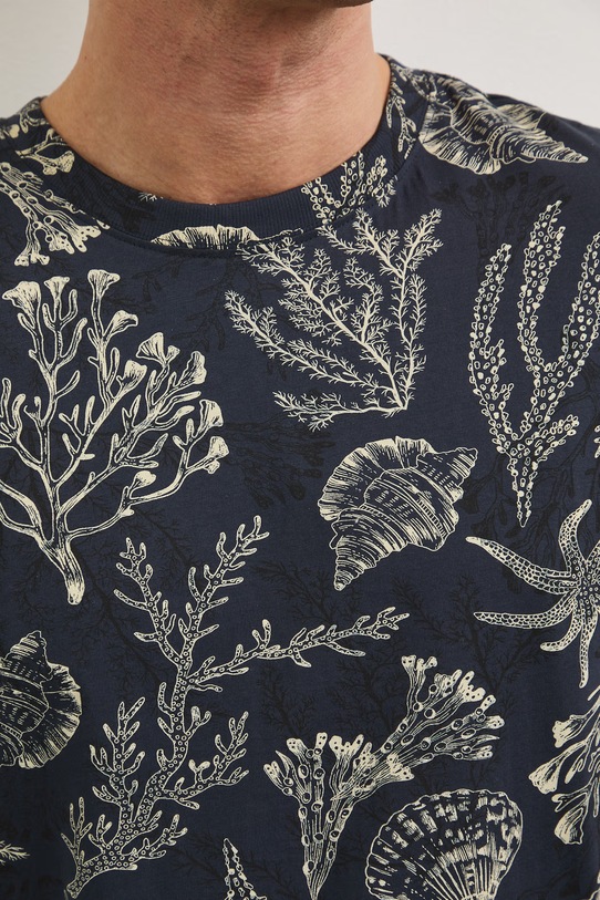 Бавовняна футболка Medicine RW25.TSM102 темно-синій