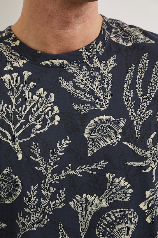 Бавовняна футболка Medicine RW25.TSM102 темно-синій