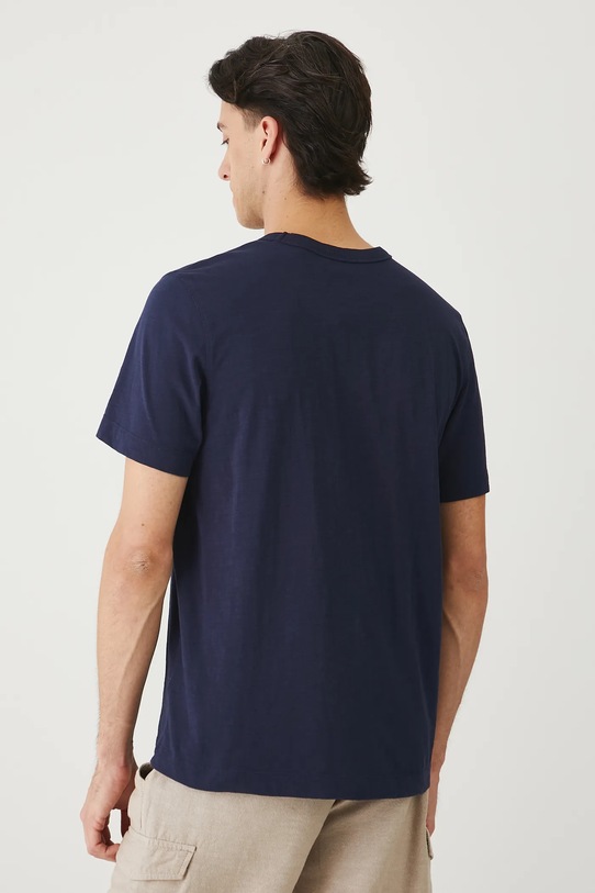 T-shirt bawełniany męski z nadrukiem RW25.TSM104 granatowy RS26