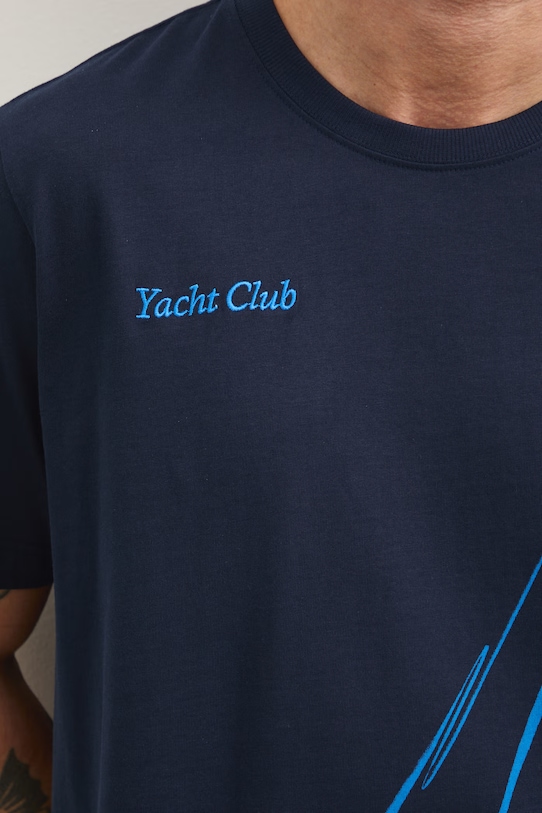 Бавовняна футболка Medicine RW25-TSM106 темно-синій