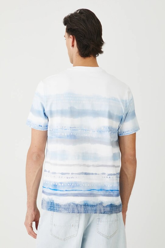 Odzież T-shirt bawełniany męski z elastanem wzorzysty RW25.TSM110 multicolor