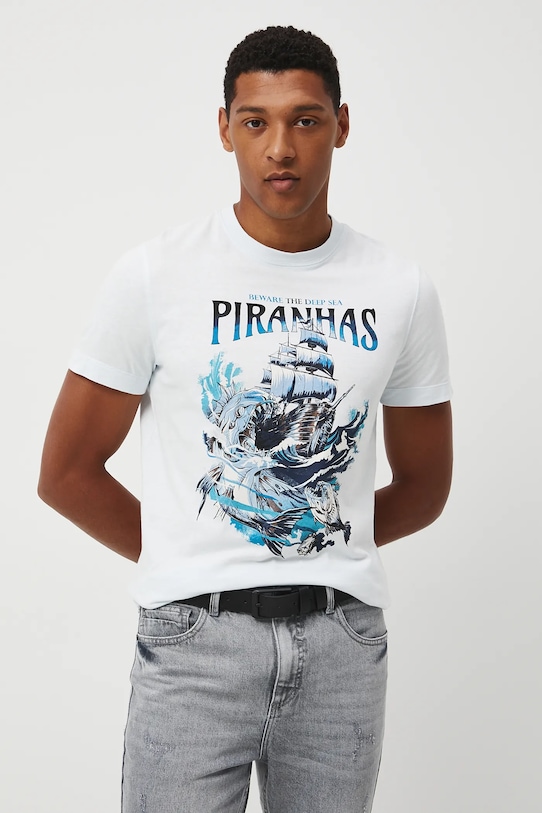 Medicine t-shirt bawełniany RW25.TSM111 niebieski RS26