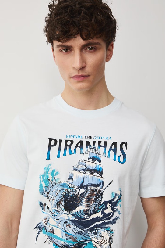 Хлопковая футболка Medicine голубой RW25.TSM111