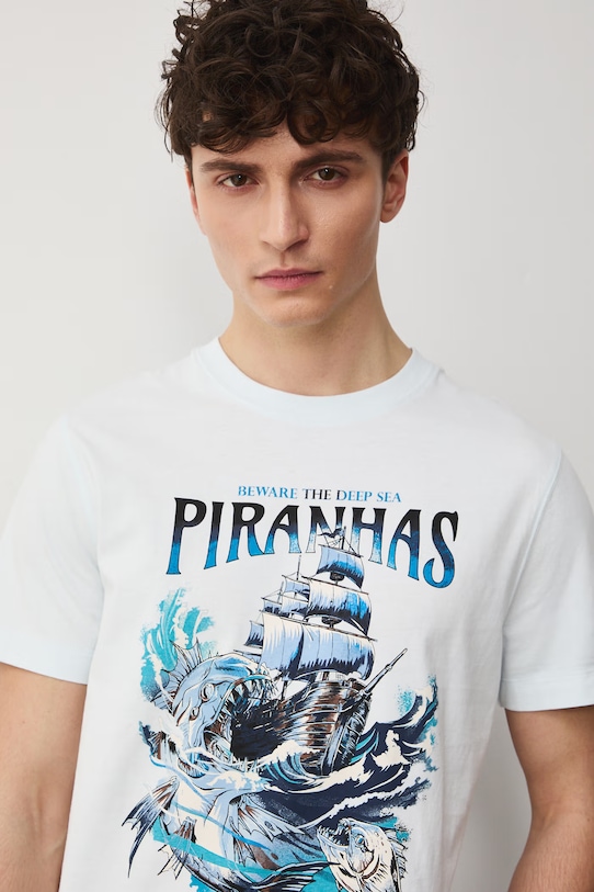 Хлопковая футболка Medicine голубой RW25.TSM111