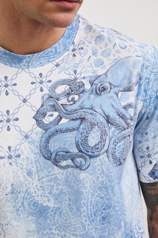 T-shirt bawełniany męski wzorzysty RW25.TSM114