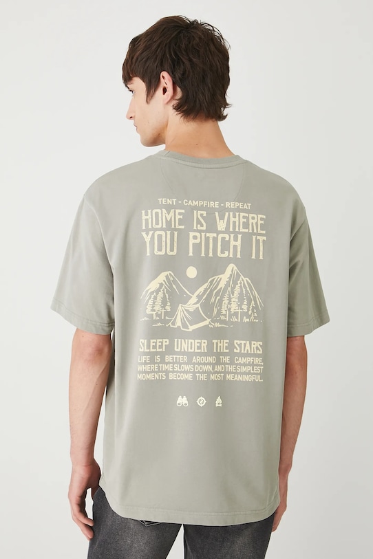 Odzież Medicine t-shirt bawełniany RW25.TSM204 zielony