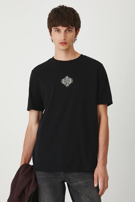 Medicine tricou din bumbac negru RW25-TSM256