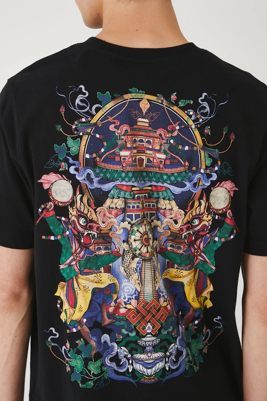 T-shirt bawełniany męski z kolekcji Lands of Legends – Shangri-La RW25-TSM256
