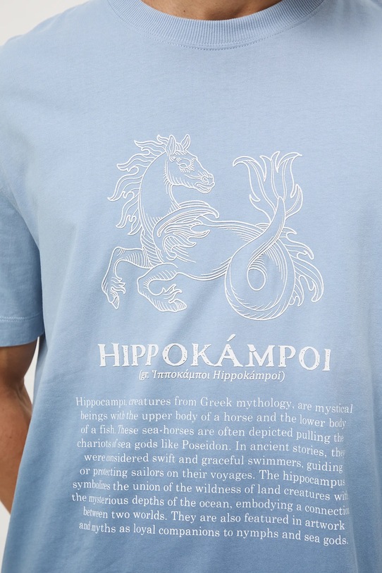 Medicine t-shirt bawełniany RW25-TSM301 niebieski