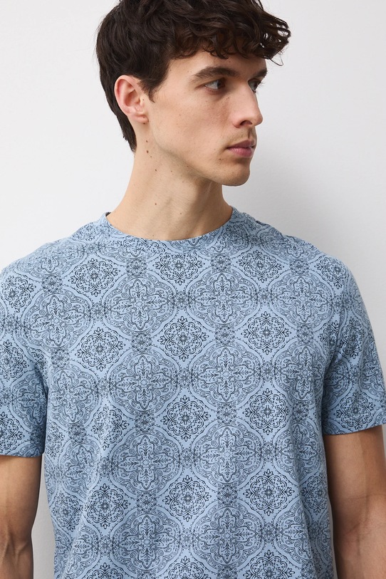 Medicine t-shirt bawełniany niebieski RW25-TSM313