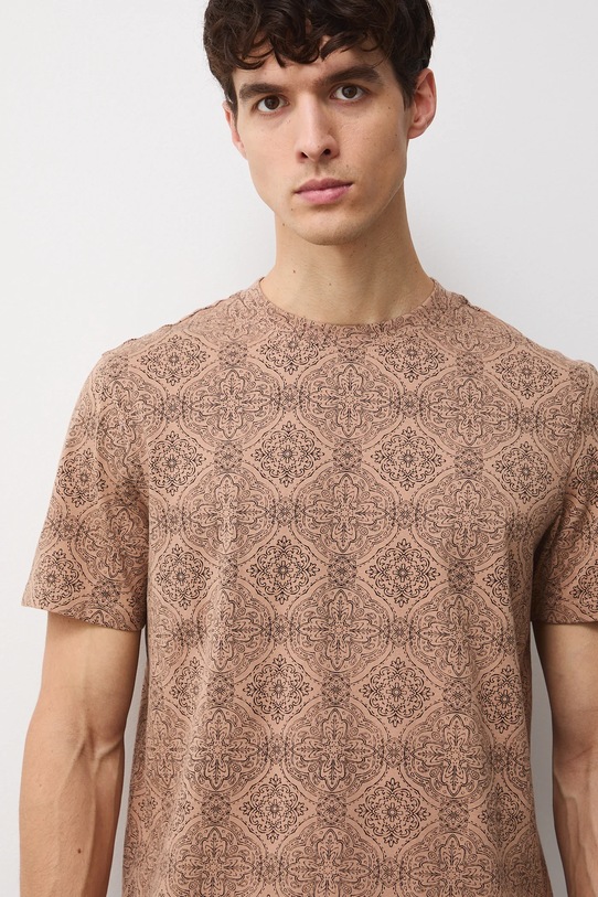 Medicine t-shirt bawełniany beżowy RW25-TSM313