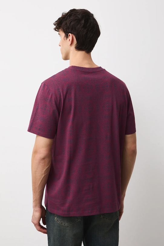 Odzież Medicine t-shirt bawełniany RW25-TSM313 bordowy