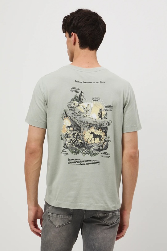 Medicine t-shirt bawełniany zielony RW25-TSM351
