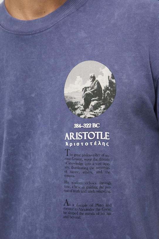 T-shirt bawełniany męski z kolekcji Science – Words of Wisdom RW25-TSM353