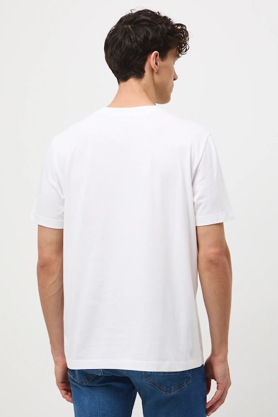 Odzież T-shirt bawełniany męski z nadrukiem RW25-TSM400 biały