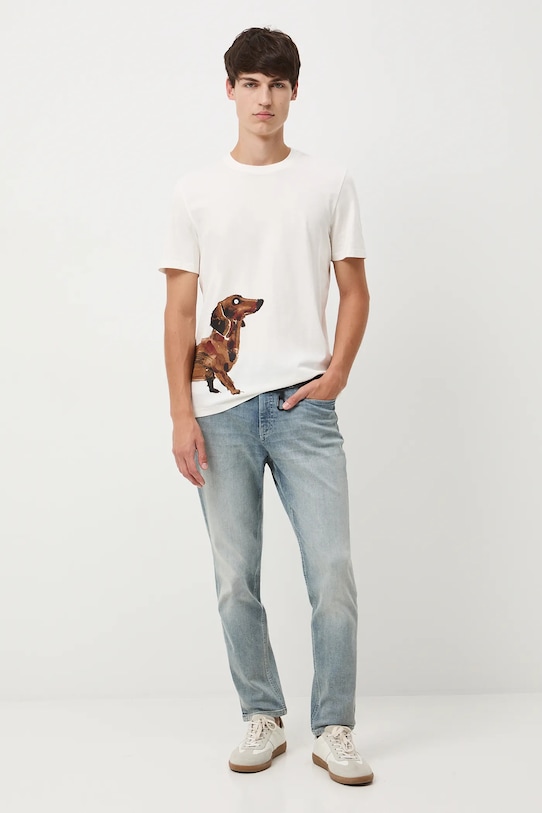 Medicine t-shirt bawełniany RW25-TSM451 beżowy RW25