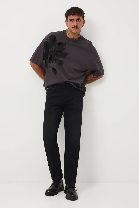 Medicine t-shirt bawełniany nadruk szary RW25-TSM500