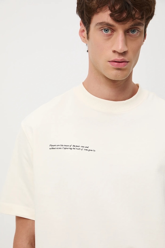 Medicine t-shirt bawełniany RW25-TSM506 beżowy