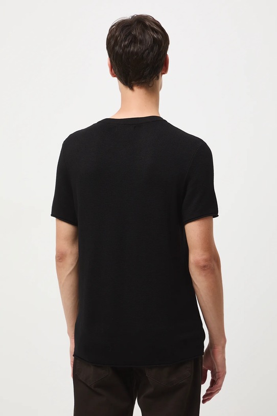 Odzież T-shirt męski gładki RW25-TSM508 czarny