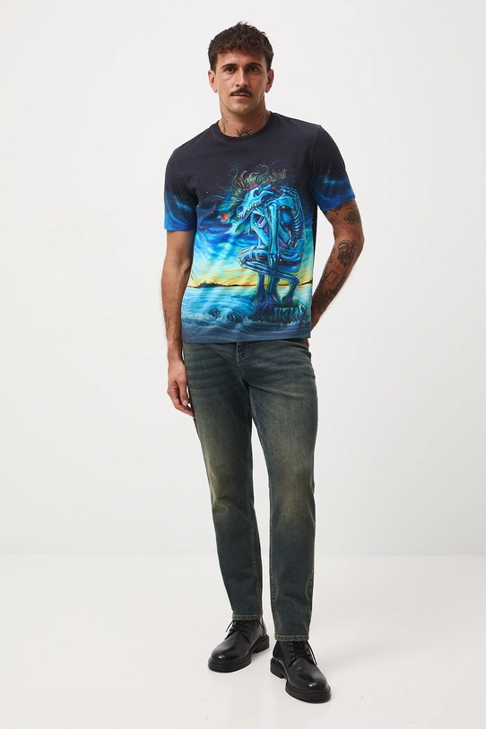 Odzież T-shirt bawełniany męski z elastanem z kolekcji Tajemniczy Świat Medicine RW25-TSM560 multicolor