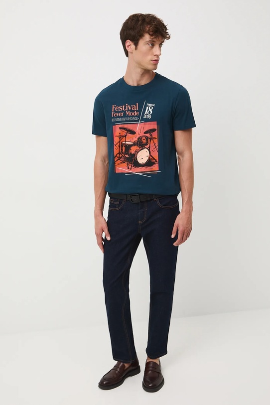 Medicine t-shirt bawełniany RW25-TSM608 turkusowy RW25